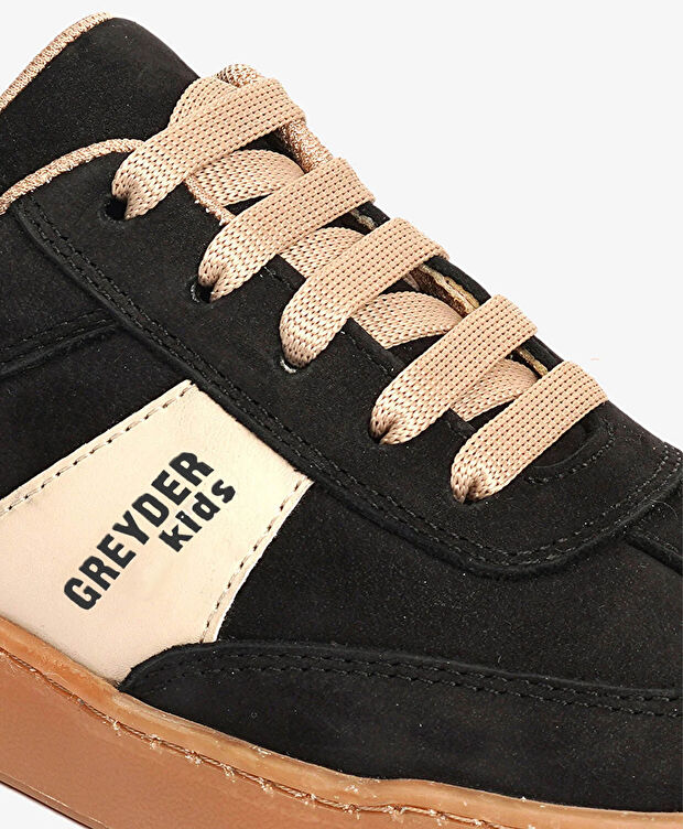 Erkek Çocuk Siyah Hakiki Deri Ayakkabı - 5