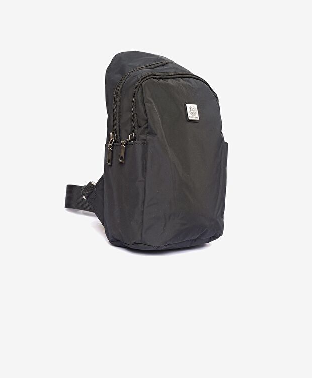 Erkek Siyah 2 Bölmeli Çapraz Çanta - 2