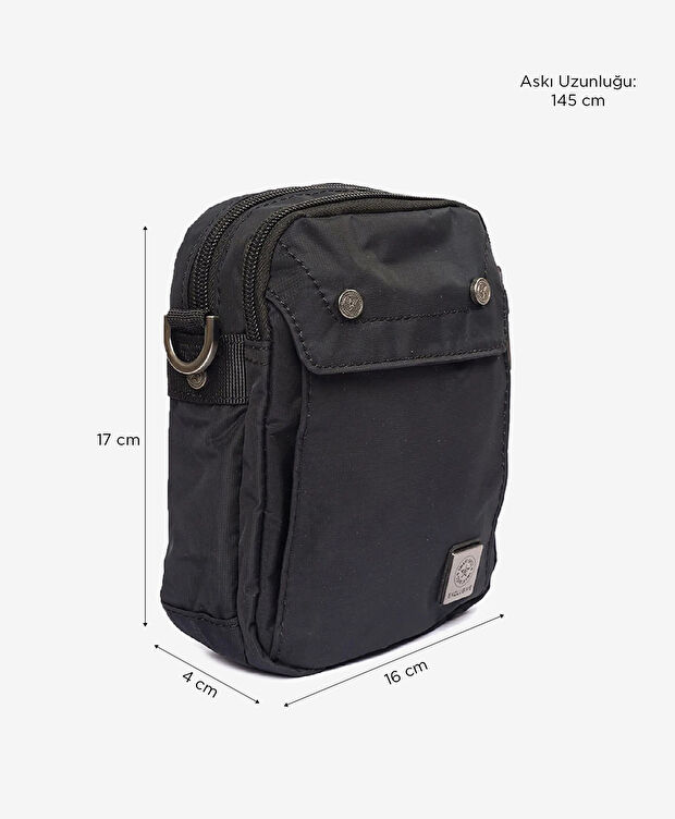 Erkek Siyah Çapraz Çanta - 6