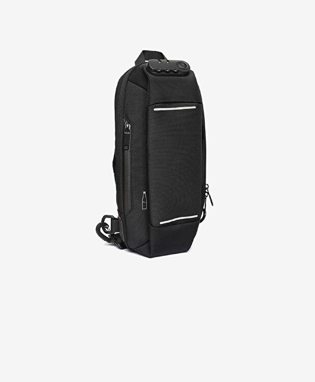 Erkek Siyah Tek Bölmeli Çapraz Çanta - 2