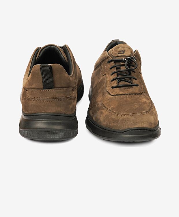 Erkek Duman Nubuk Hakiki Deri Comfort Ayakkabı - 6