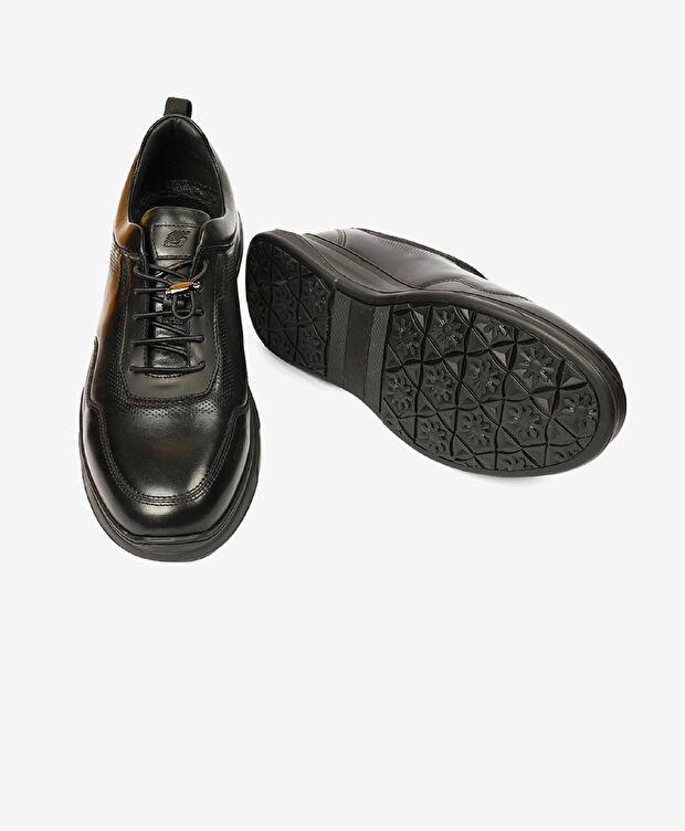 Erkek Siyah Hakiki Deri Comfort Ayakkabı - 5