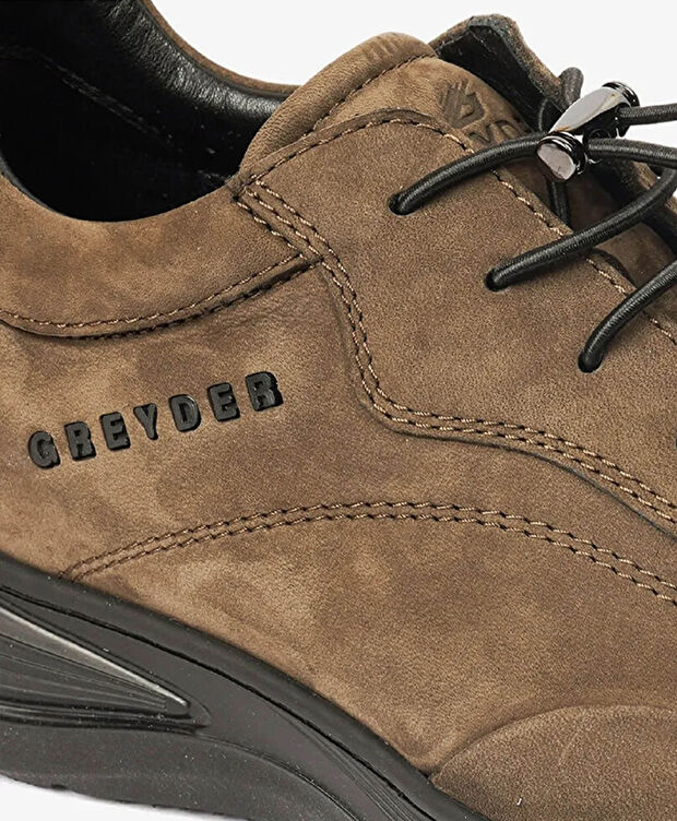 Erkek Duman Nubuk Hakiki Deri Comfort Ayakkabı - 3