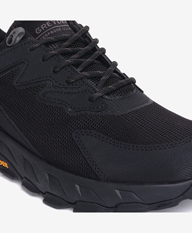 Siyah Su Geçirmez Ayakkabı - 6