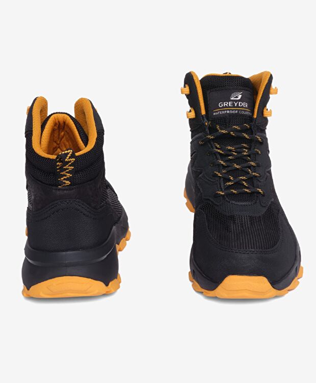 Erkek Siyah Sarı Su Geçirmez Outdoor Bot - 6