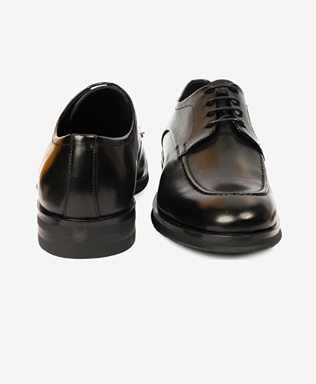 Erkek Siyah Hakiki Deri Klasik Ayakkabı - 6