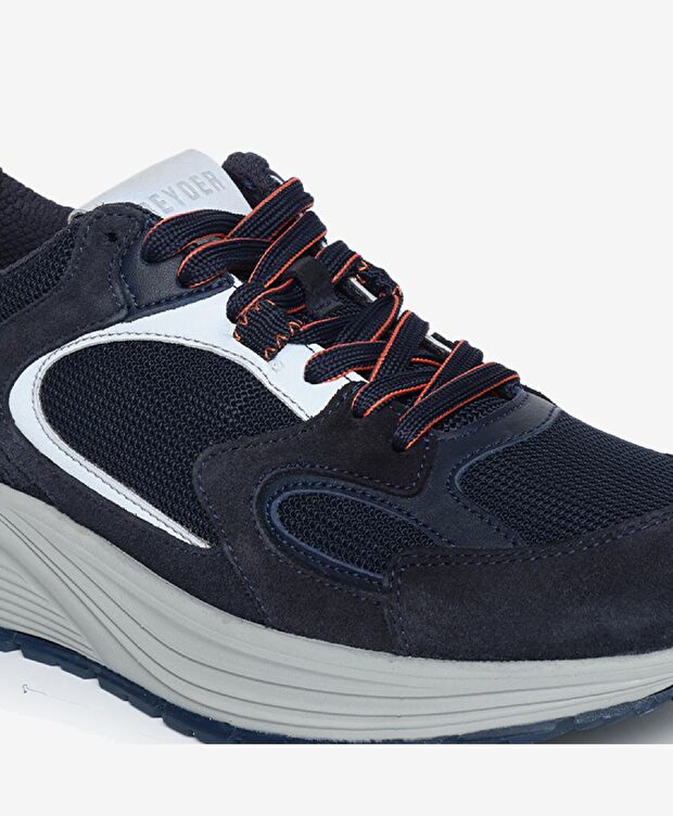 Erkek Lacivert Hakiki Deri Spor Ayakkabı - 5