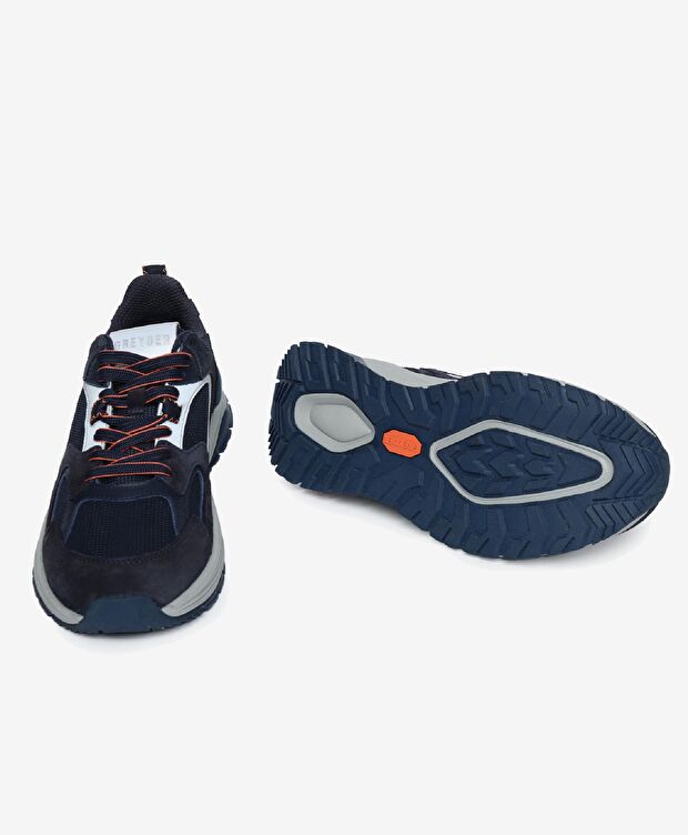 Erkek Lacivert Hakiki Deri Spor Ayakkabı - 6