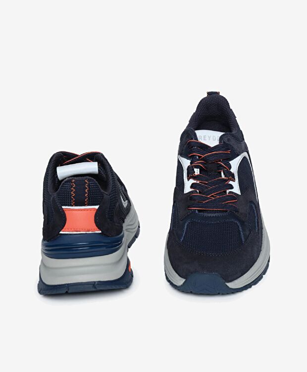 Erkek Lacivert Hakiki Deri Spor Ayakkabı - 7