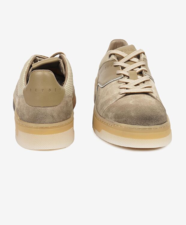 Erkek Vizon Hakiki Deri Sneaker Ayakkabı - 6