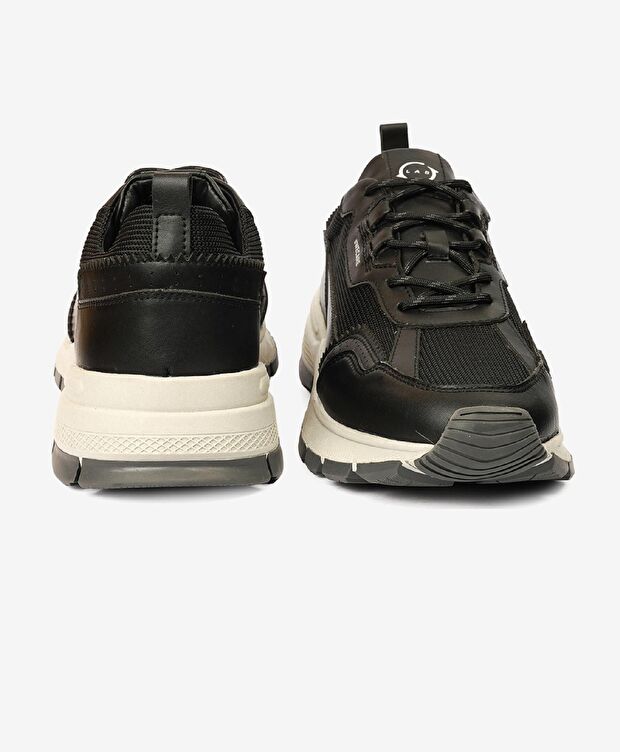 Greyder LAB Erkek Siyah Hakiki Deri Sneaker Ayakkabı - 7