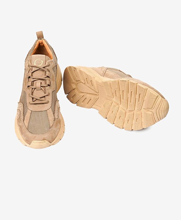 Greyder LAB Erkek Kahverengi Hakiki Deri Sneaker Ayakkabı - 6