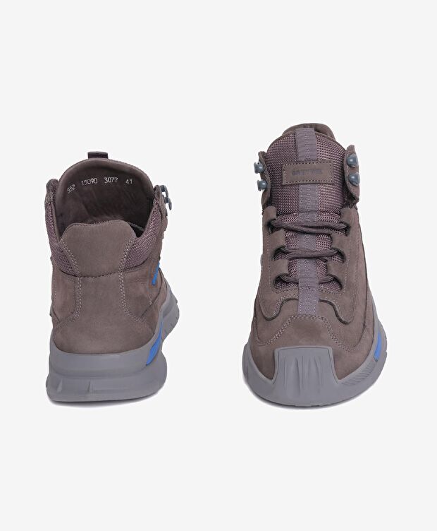 Erkek Füme Hakiki Deri Sneaker Bot - 6