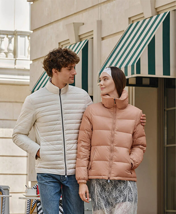 Erkek Taş Suya Dayanıklı Kaz Tüyü Mont - 9