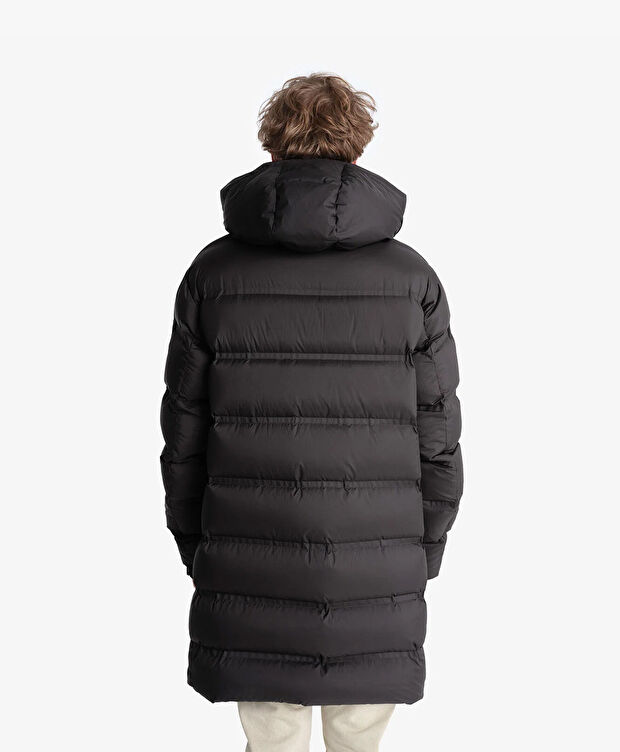 Erkek Siyah Suya Dayanıklı Kaz Tüyü Mont - 2