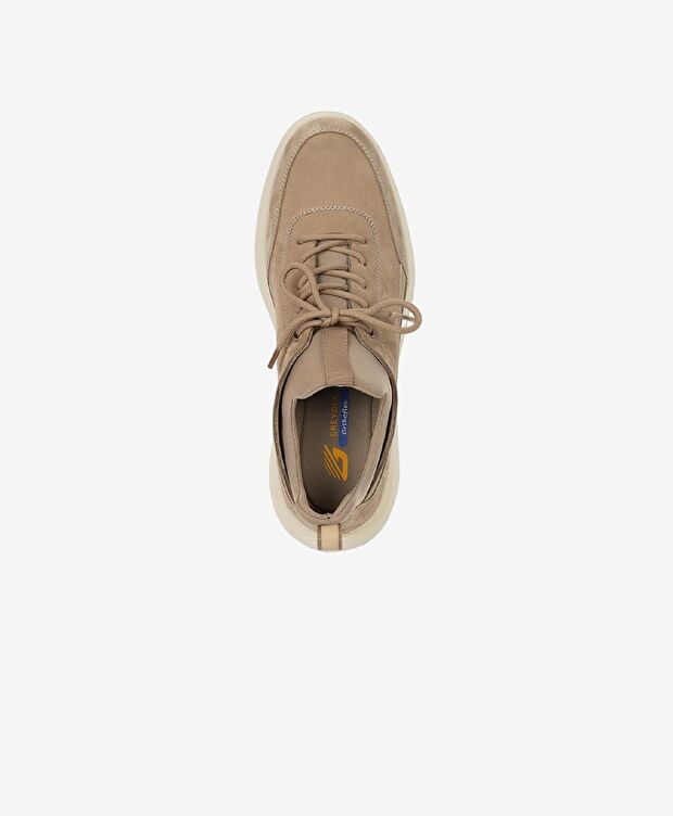 Erkek Vizon Hakiki Deri Sneaker Ayakkabı - 4