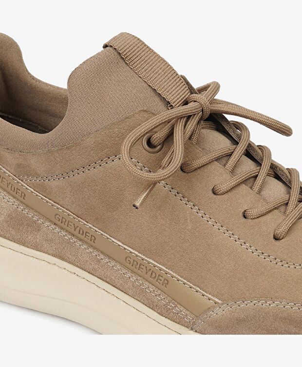 Erkek Vizon Hakiki Deri Sneaker Ayakkabı - 5