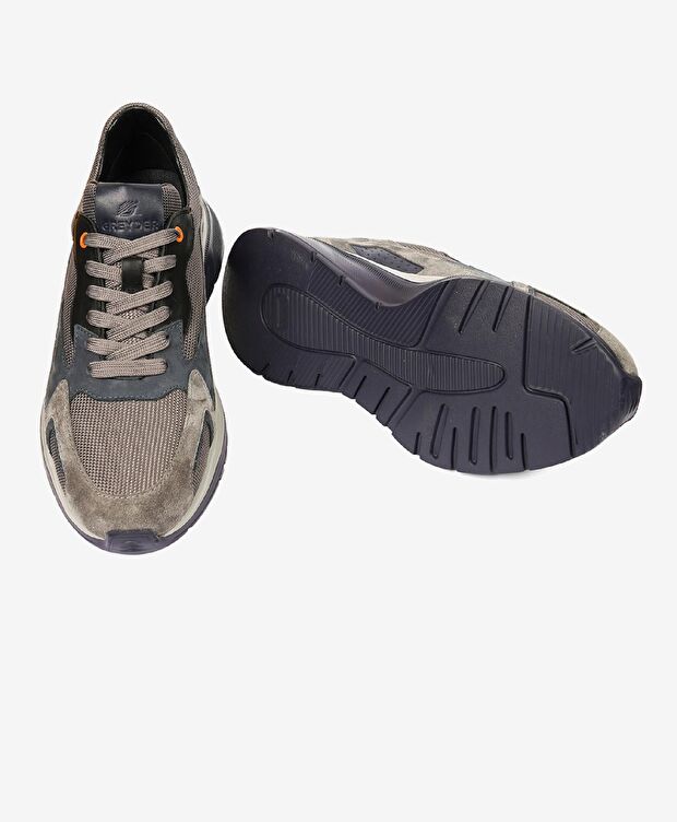 Erkek Füme Hakiki Deri Spor Ayakkabı - 6