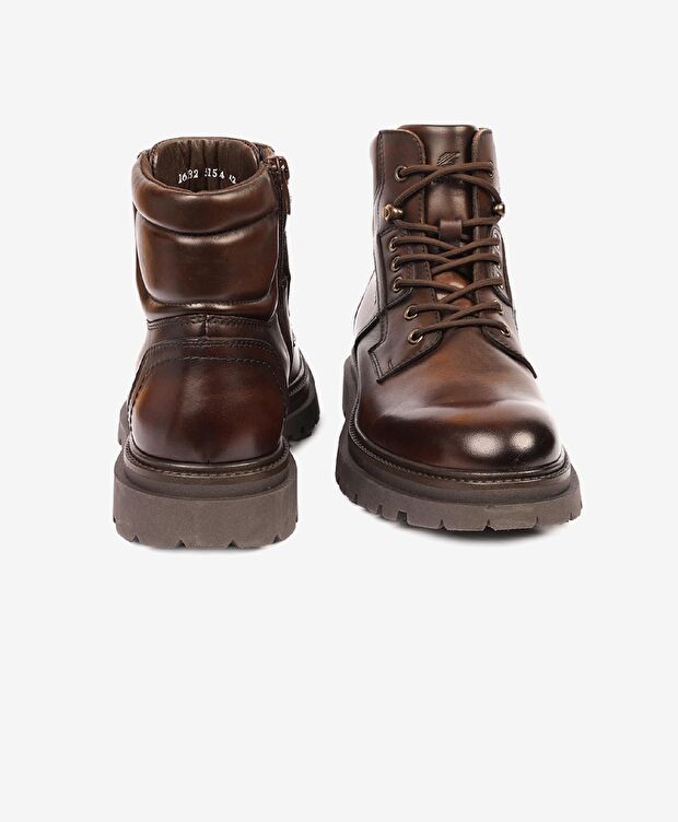 Erkek Kahverengi Hakiki Deri Günlük Bot - 3