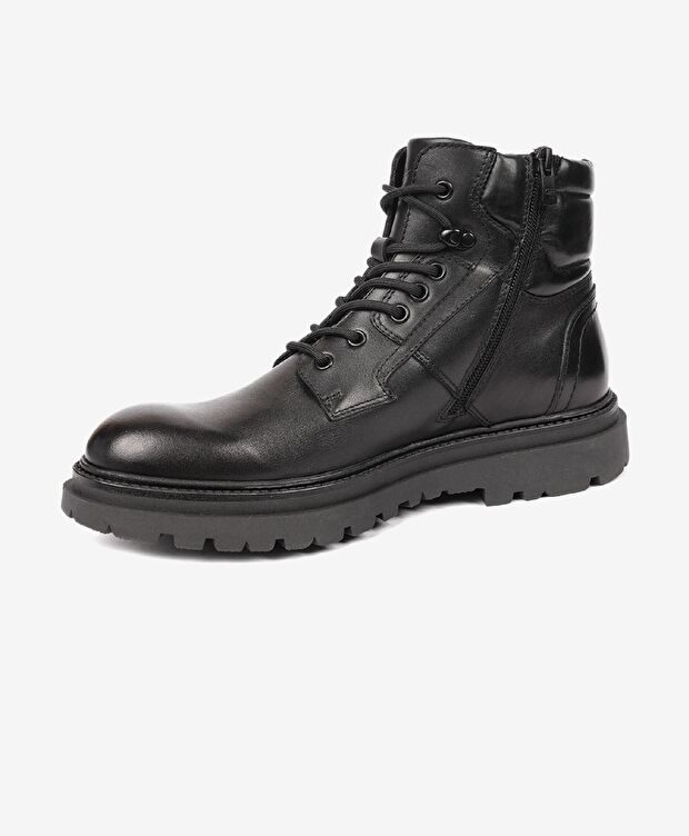 Erkek Siyah Hakiki Deri Günlük Bot - 2