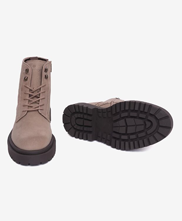 Erkek Koyu Vizon Hakiki Deri Klasik Bot - 5