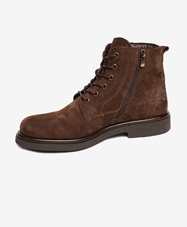 Erkek Kahverengi Hakiki Deri Günlük Bot - 2