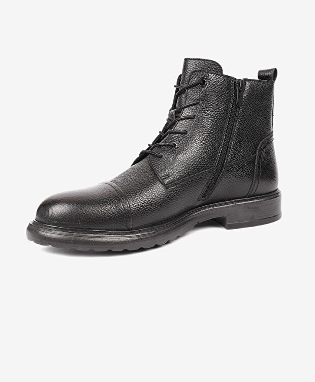 Erkek Siyah Hakiki Deri Günlük Bot - 2