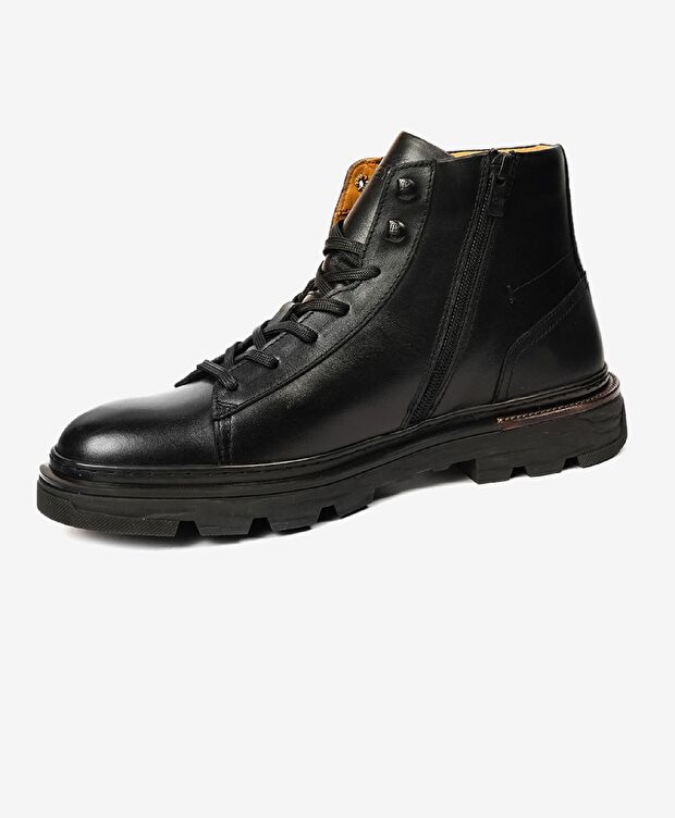 Erkek Siyah Hakiki Deri Günlük Bot - 2