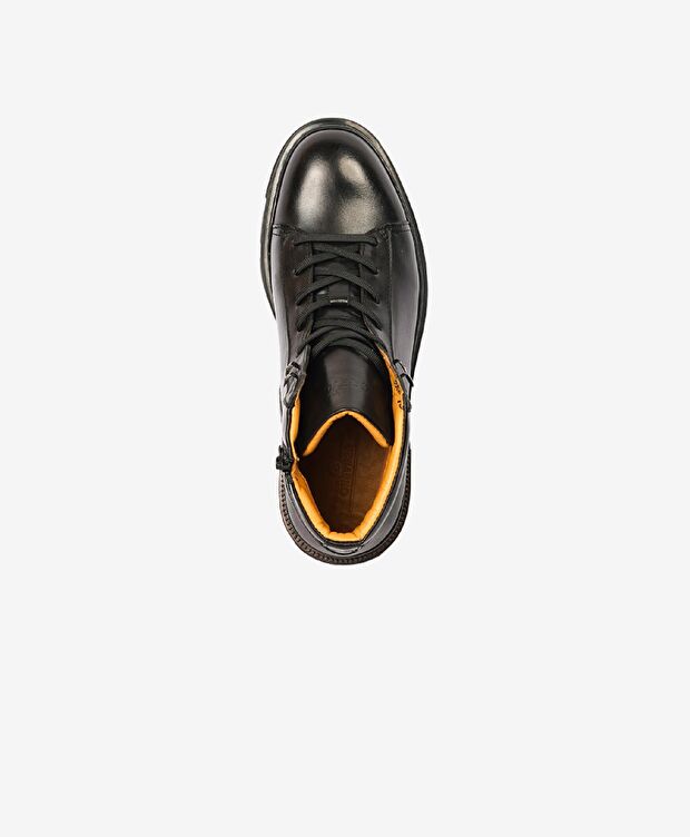 Erkek Siyah Hakiki Deri Günlük Bot - 3