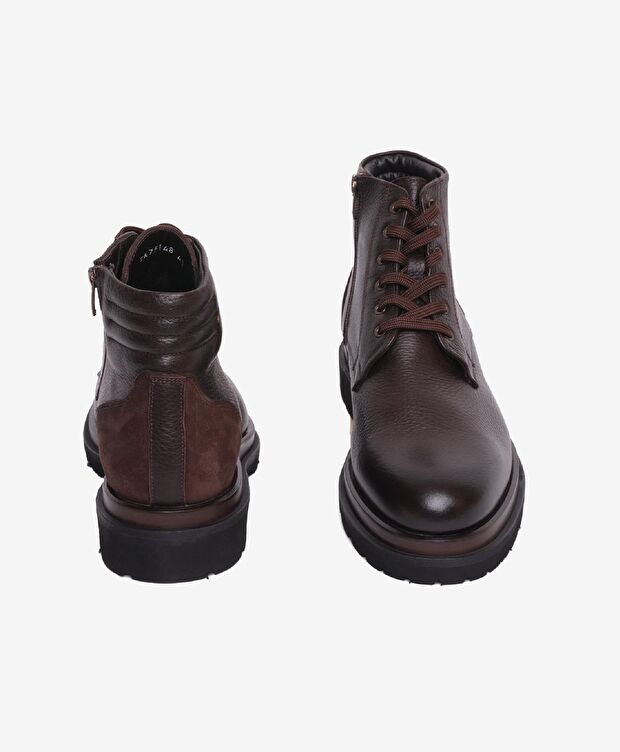 Erkek Kahverengi Hakiki Deri Günlük Bot - 6