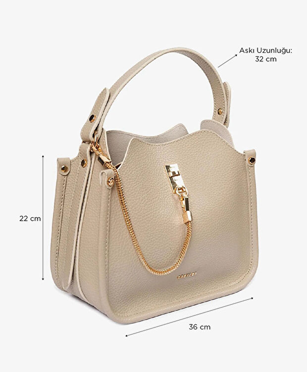 Kadın Vizon 3 Bölmeli Kol Çantası - 6