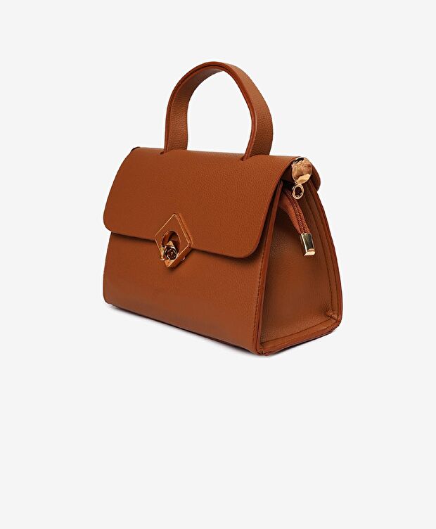 Kadın Taba Tokalı Kol Çantası - 3