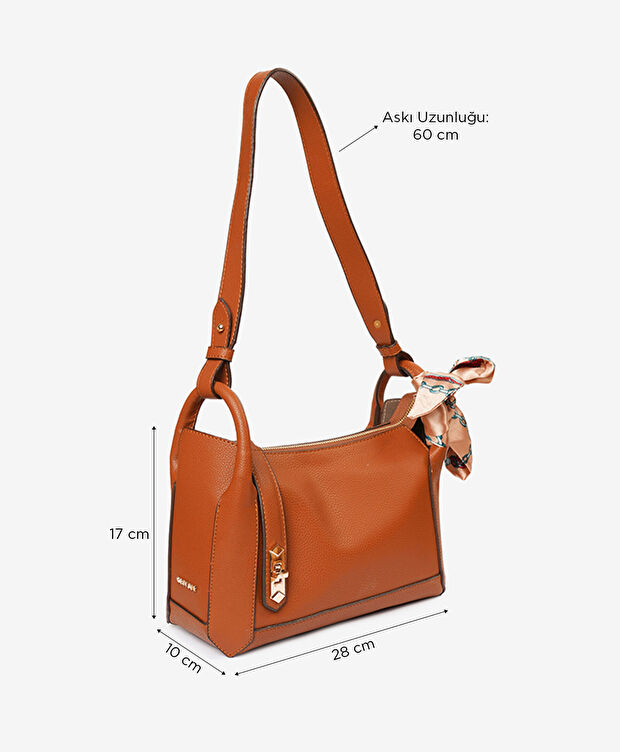 Kadın Taba Tek Bölmeli Omuz Çantası - 6