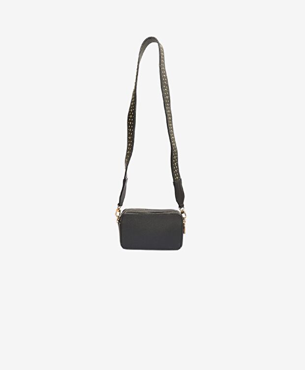 Kadın Siyah İki Bölmeli Omuz Çantası - 4