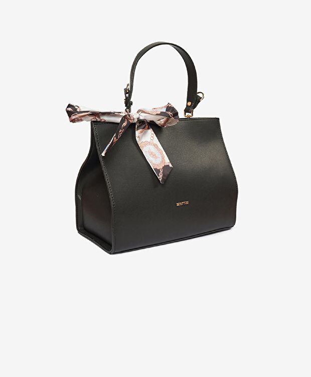 Kadın Siyah Mıknatıslı Kol Çantası - 2