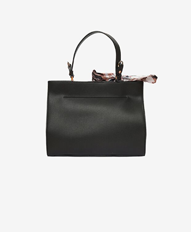 Kadın Siyah Mıknatıslı Kol Çantası - 4