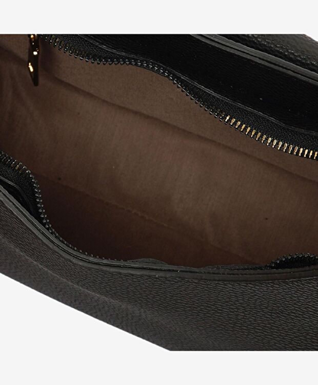 Kadın Siyah Tek Bölmeli Omuz Çantası - 5