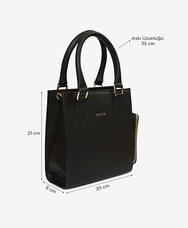 Kadın Krem Tek Bölmeli Kol Çantası - 6