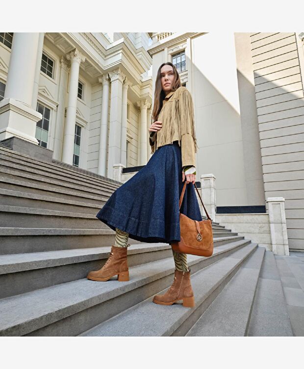 Kadın Taba Tek Bölmeli Omuz Çantası - 3