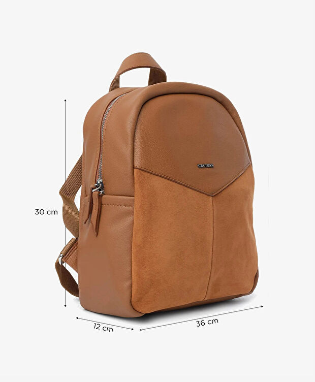 Kadın Taba Tek Bölmeli Sırt Çantası - 6