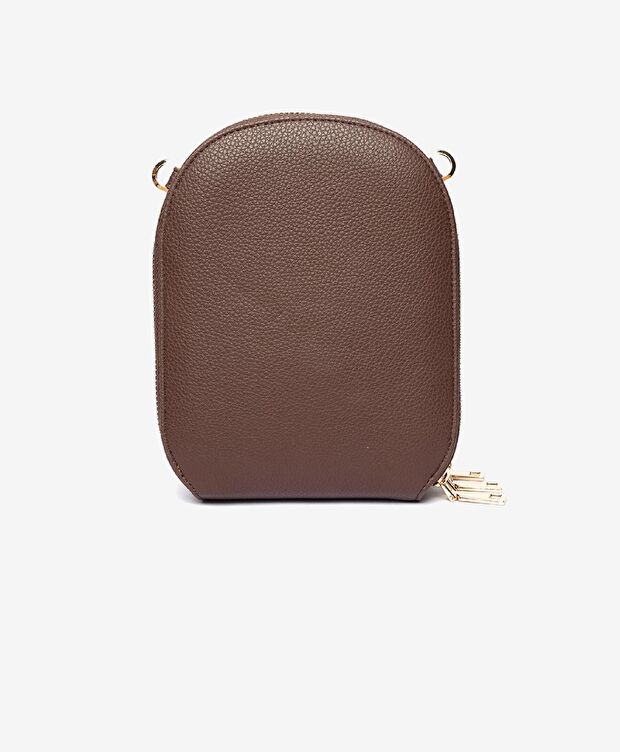 Kadın Kahverengi İki Bölmeli Çapraz Çanta - 4