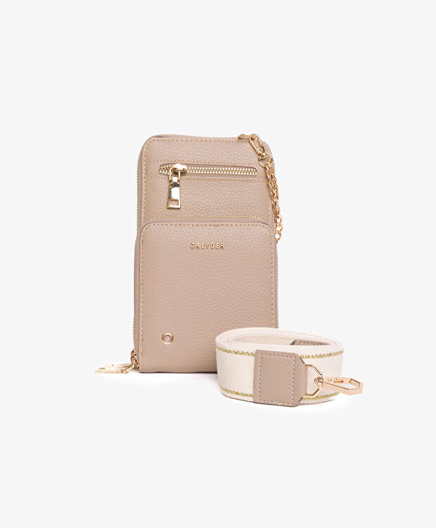 Kadın Vizon Tek Bölmeli Çapraz Çanta - 1