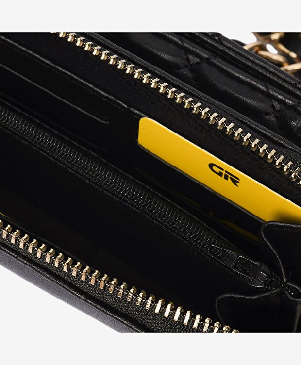 Kadın Siyah Tokalı Çapraz Çanta - 5