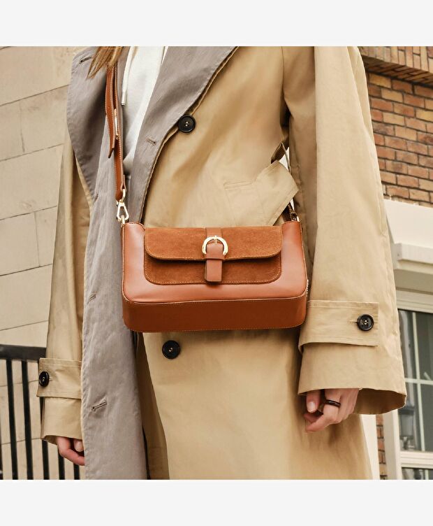 Kadın Taba Mıknatıslı Omuz Çantası - 2