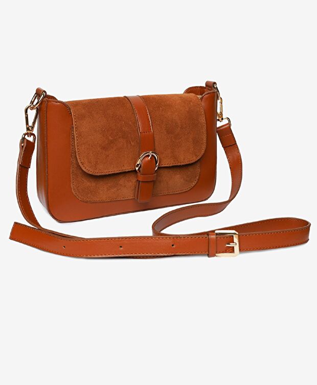 Kadın Taba Mıknatıslı Omuz Çantası - 5