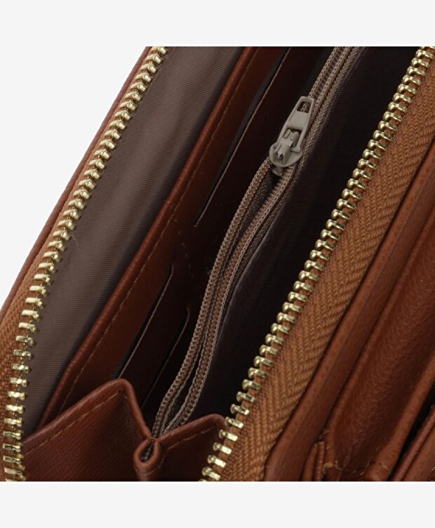 Kadın Taba Tokalı Çapraz Çanta - 6