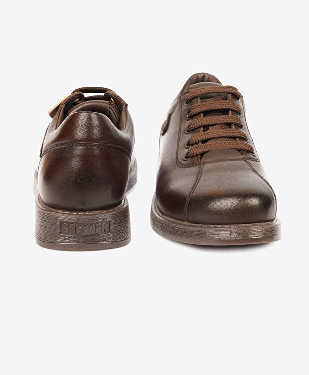 Kadın Kahverengi Hakiki Deri Memory Foam Taban Comfort Ayakkabı - 6