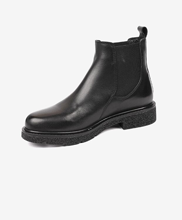 Kadın Siyah Hakiki Deri Chelsea Bot - 2