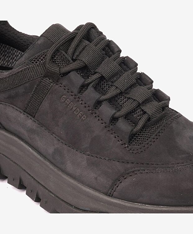 Siyah Su Geçirmez Ayakkabı - 5