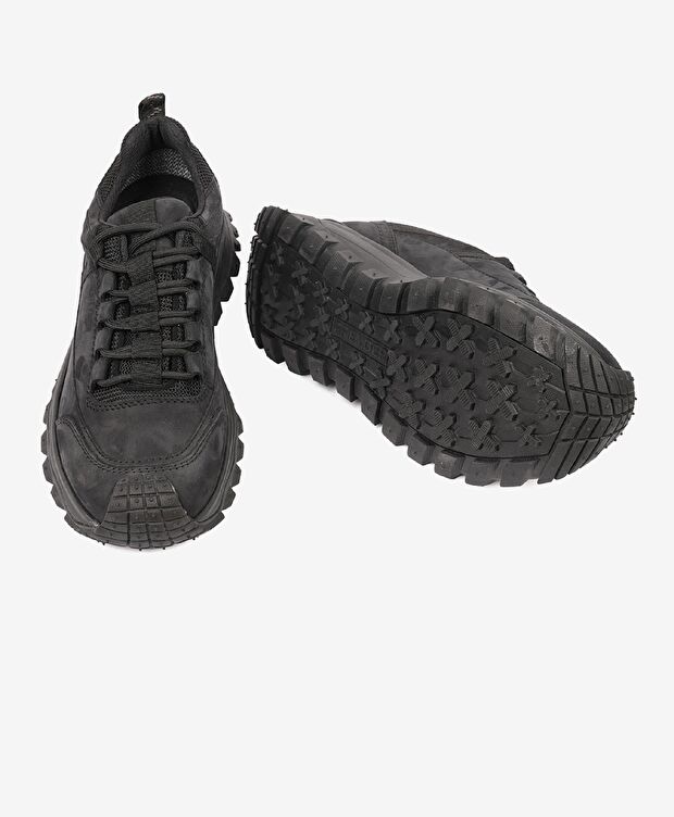 Siyah Su Geçirmez Ayakkabı - 6